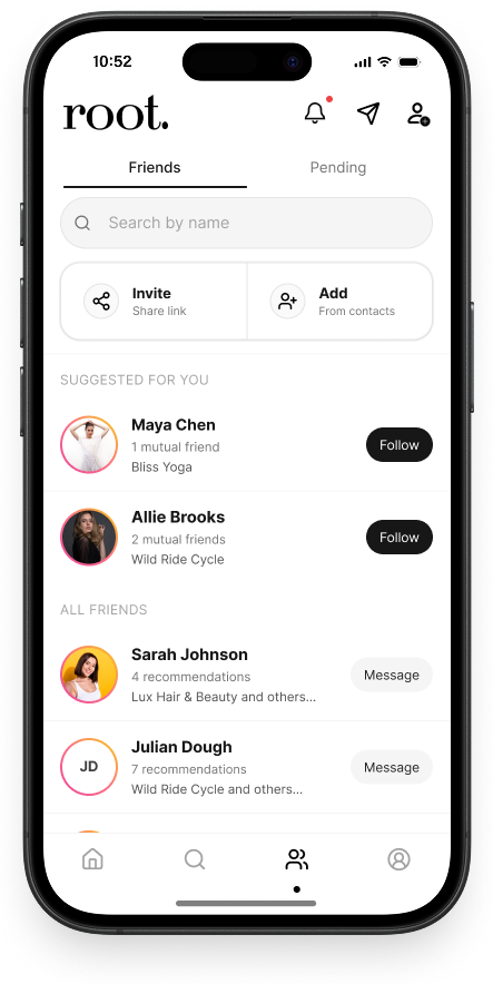 Connect with friends